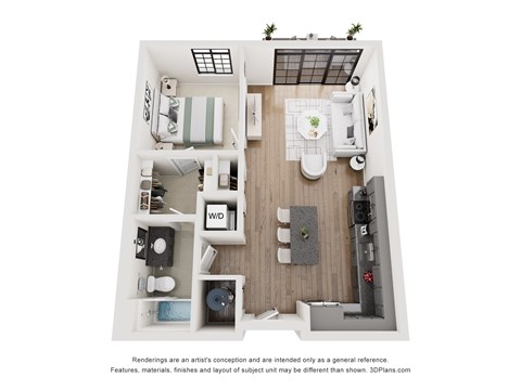 Ghostrider Floor Plan | 716-857 Sq. Ft. at Aviator Lofts, Newport News, VA